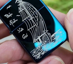 ZIPPO THUẬN BUỒM XUÔI GIÓ MÀU ĐEN